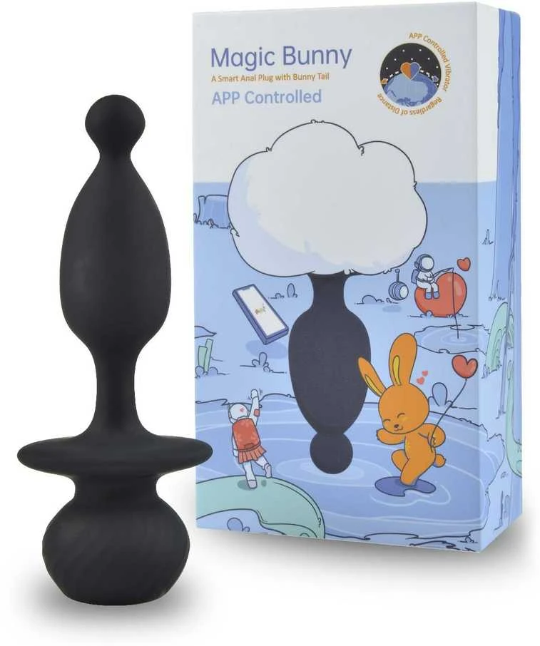 Magic Motion – Bunny App valdomas vibruojantis Bunny Tail analinis kištukas