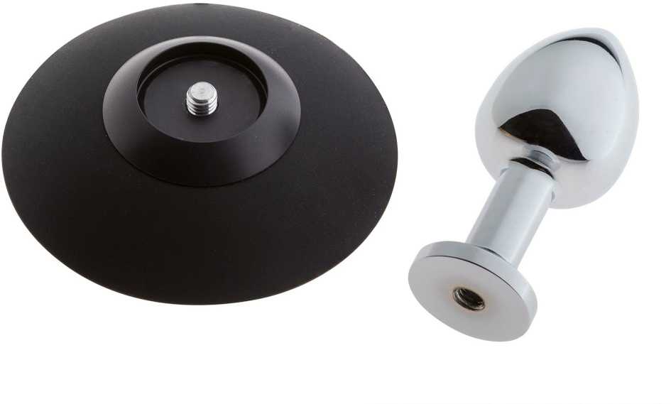 MALESATION Alu-Plug su siurbtuku mažas, chromuotas