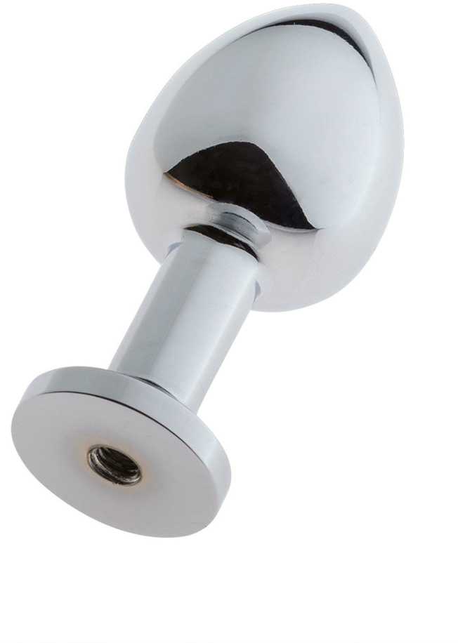 MALESATION Alu-Plug su siurbtuku mažas, chromuotas