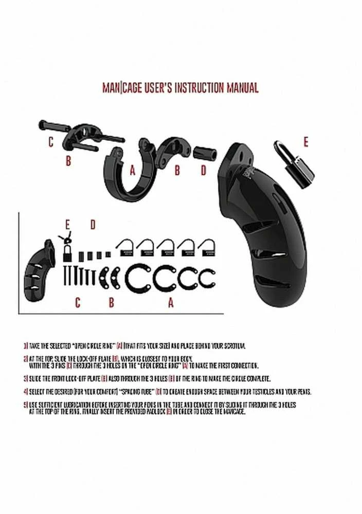 Mancage By Shots Model 06 Chastity Cock Cage - 5,5 / 14 cm