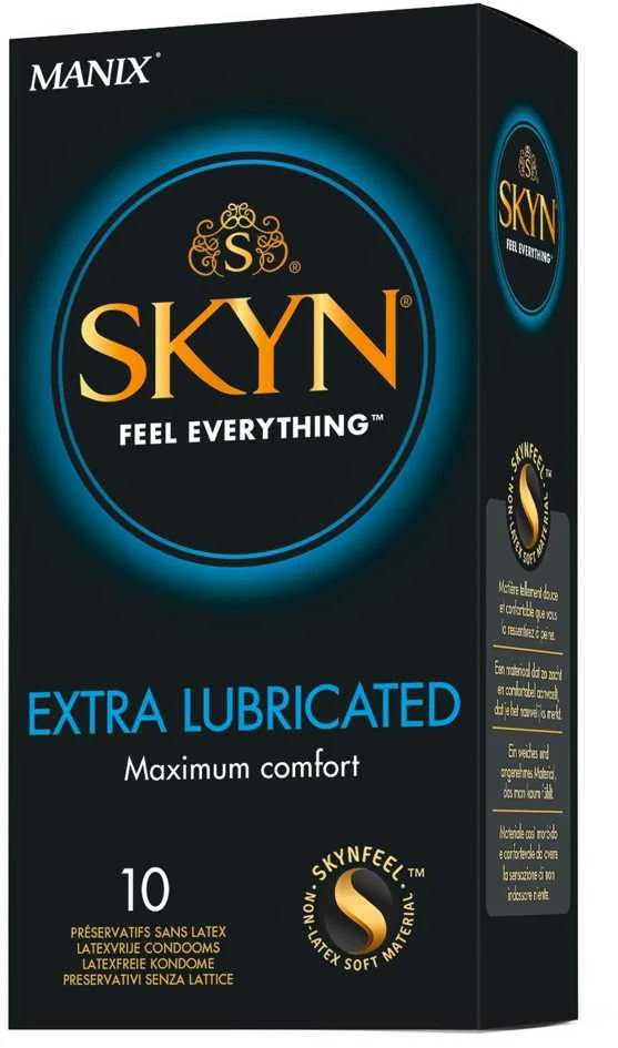 SKYN Extra Lubricated Prezervatyvai be latekso (10 vnt.)