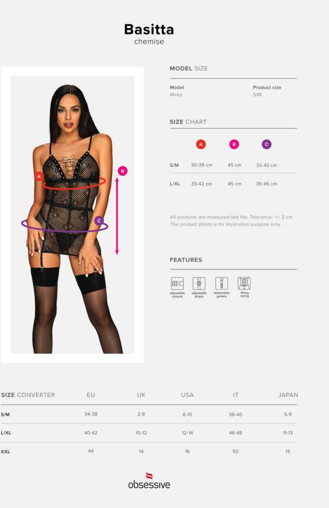 Obsessive – Basitta chemise & stringai S/M