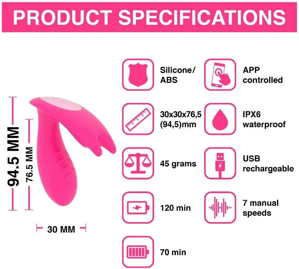 Magic Motion – Eidolon Smart Wearable dvigubo variklio vibratorius