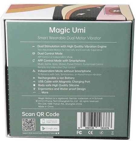 Magic Motion – Umi Smart Wearable dvigubo variklio vibratorius