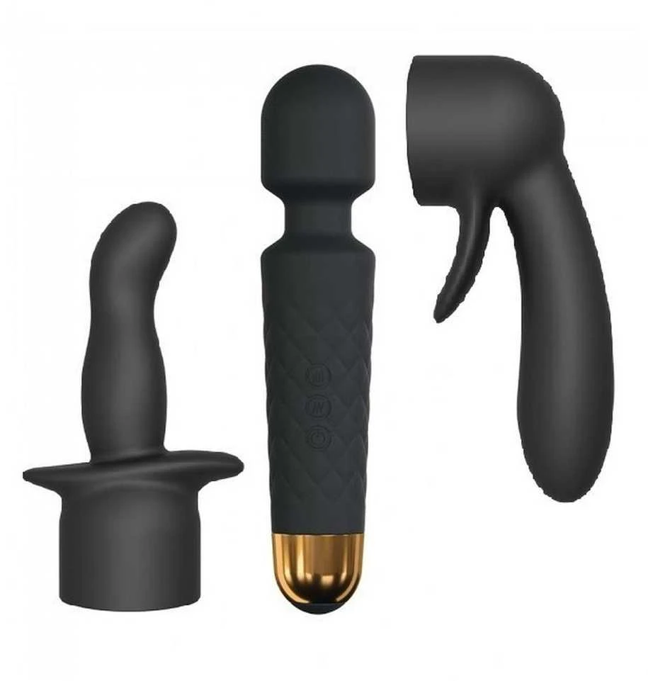 Marc Dorcel Kit Wanderful kompleksinis lazdelės masažuoklis + du antgaliai