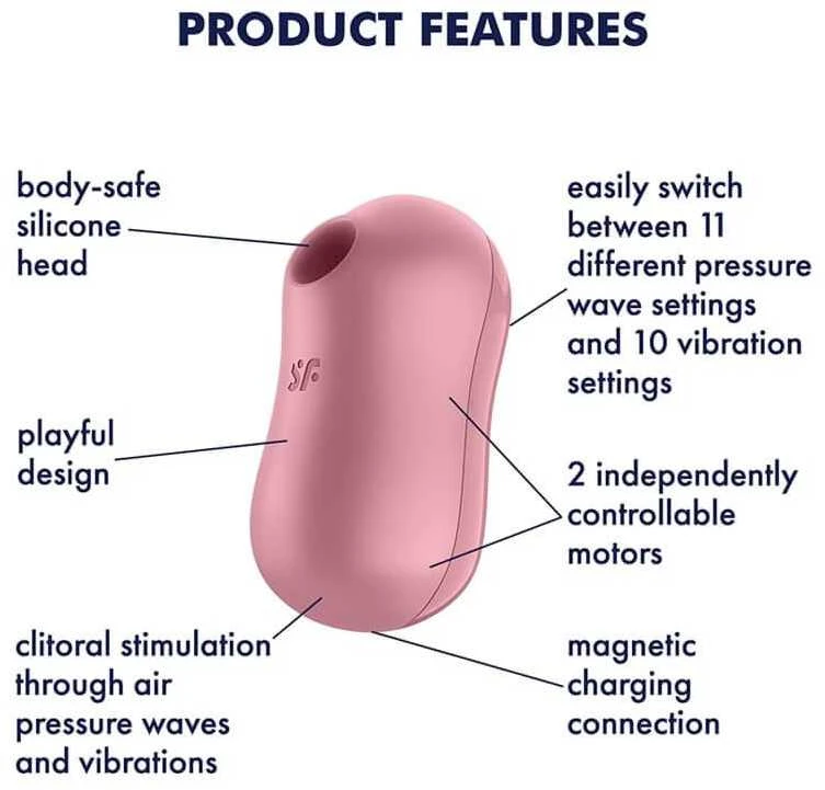 Masažuoklis sekso klitorio stimuliatorius Satisfyer Cotton