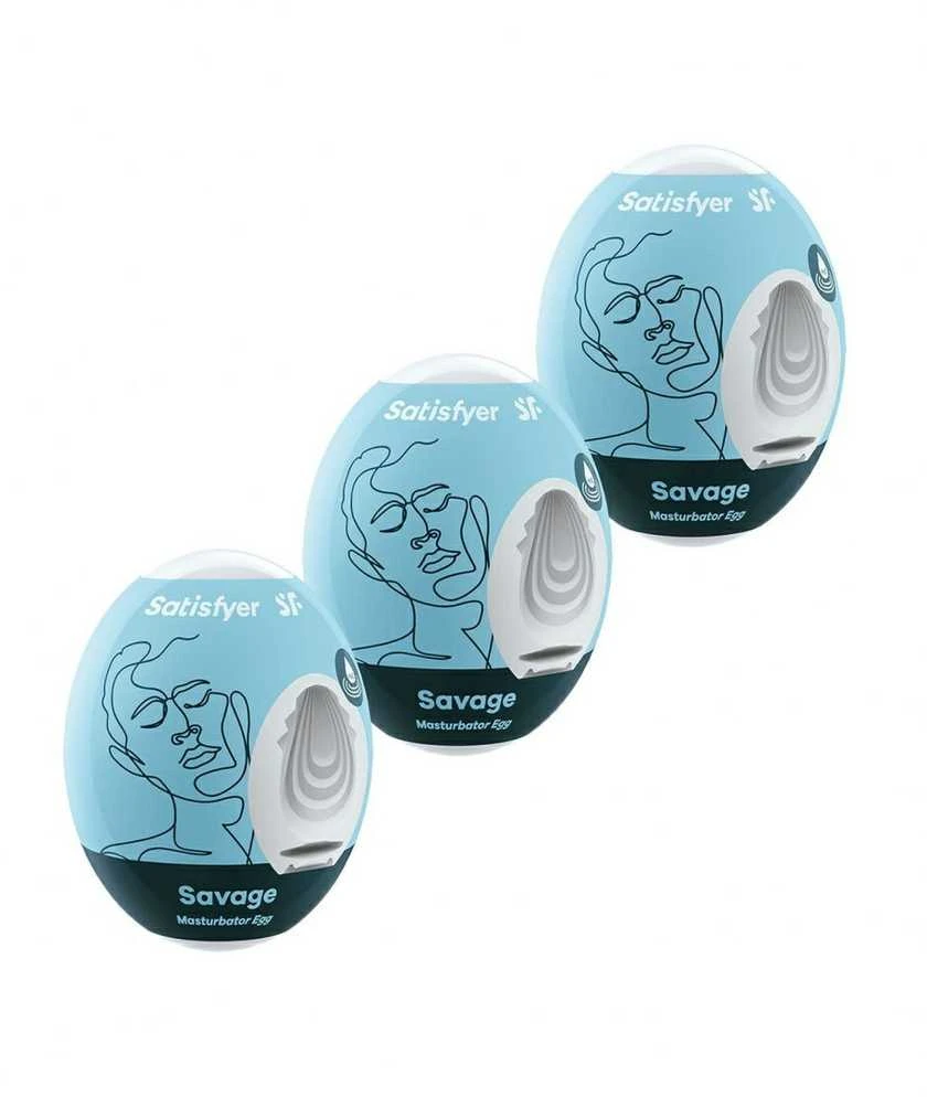 „Satisfyer SATISFYER_Masturbator Egg“ 3 burbulų formos kiaušinio formos masturbatorius