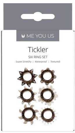 Me You Us Pierścień- Tickler Set Textured Ring Smoke