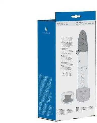 Me You Us Platinum Duo Automatic Pump Masturbator Clear/Juodas