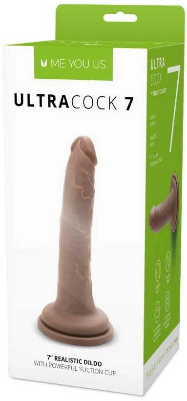 Me You Us Realistinis silikoninis penis su siurbtuku 18 cm