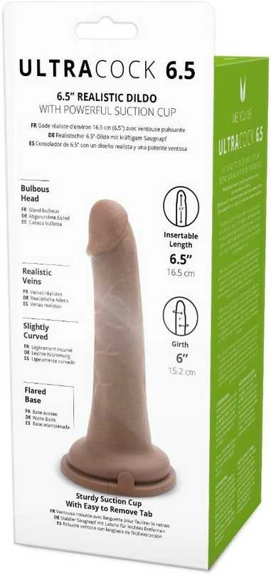 Me You Us Realistinis silikoninis penis su siurbtuku 16,5 cm