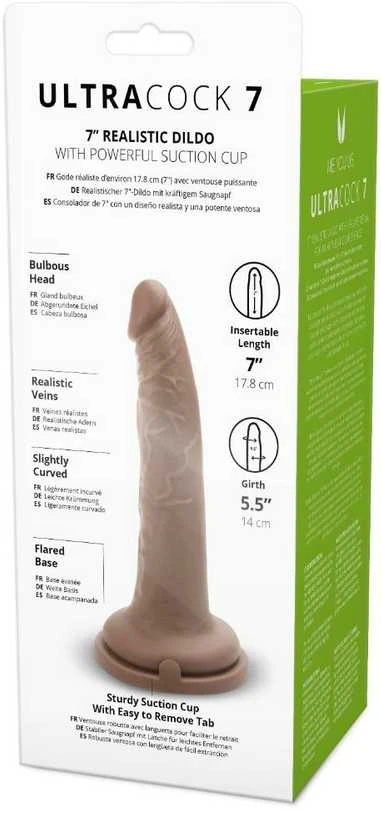 Me You Us Realistinis silikoninis penis su siurbtuku 18 cm