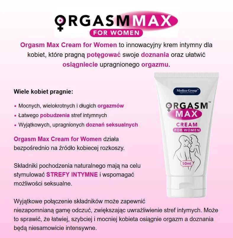 Medica Group Orgasm Max kreminis intymus kremas moterims, stiprinantis orgazmą 50ml