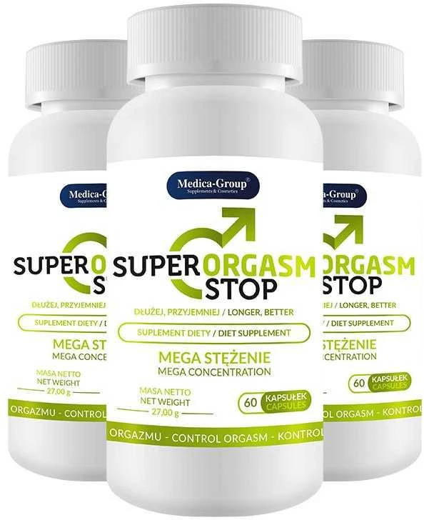 MEDICA GROUP _ Super Orgazmas Stop kapsulės ankstyvos ejakuliacija dietos papildas 60 vienetų.