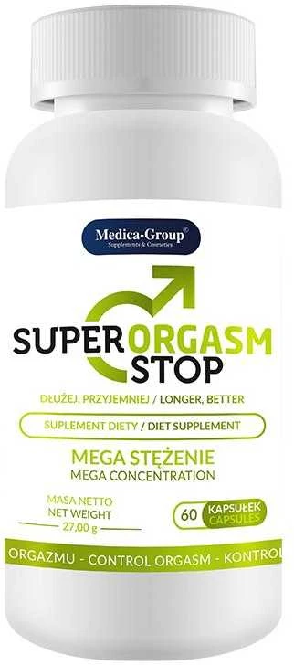 MEDICA GROUP _ Super Orgazmas Stop kapsulės ankstyvos ejakuliacija dietos papildas 60 vienetų.