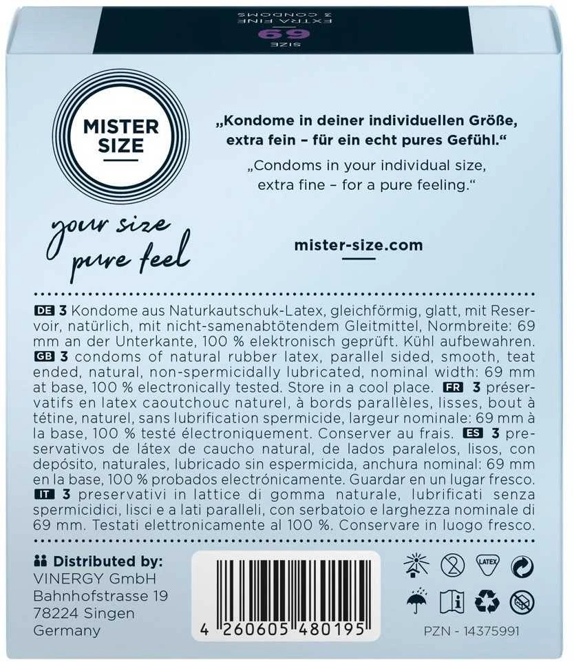 Mister Size 69mm pakuotė po 3 vnt