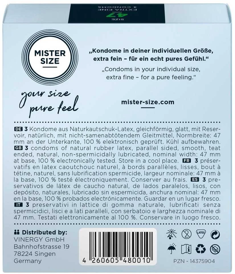 Mister Size 47mm pakuotė po 3 vnt
