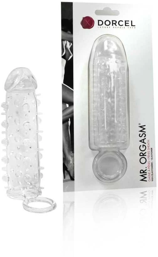 Marc Dorcel Marcas Dorcelis p. Orgazmą prailginanti gelinė varpos rankovė su smeigtukais