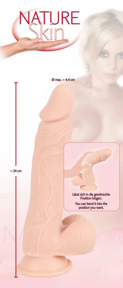 Nature Skin Medium Dildo 24cm