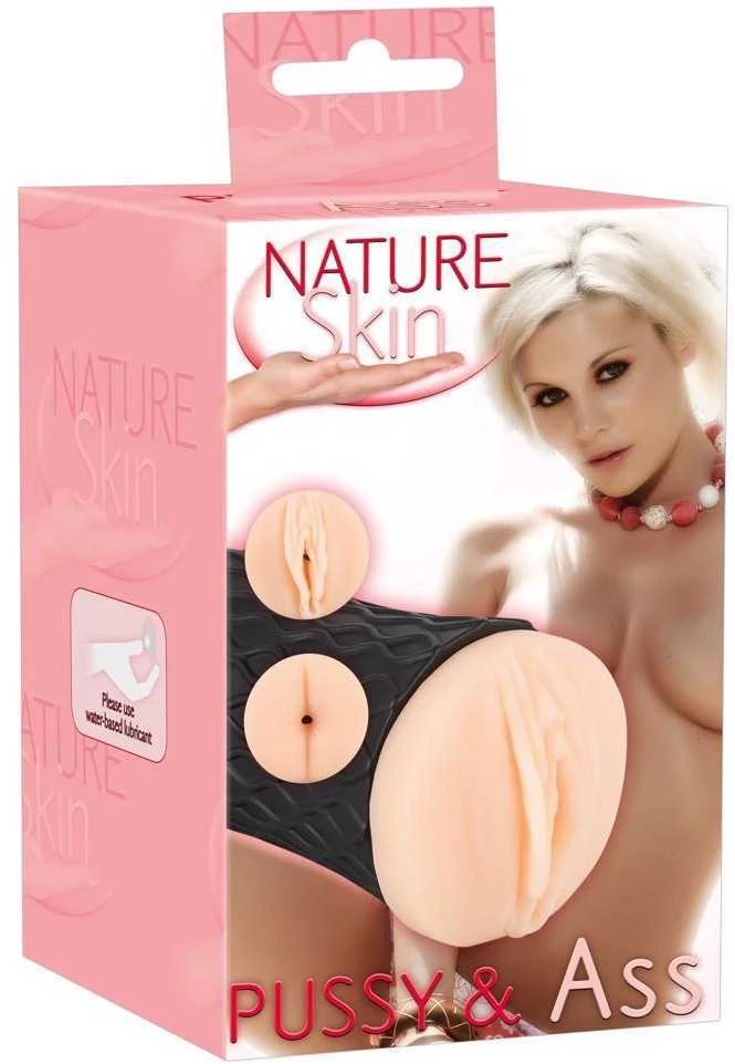 Orion Nature Skin Pussy & Ass dviejų galų masturbatorius