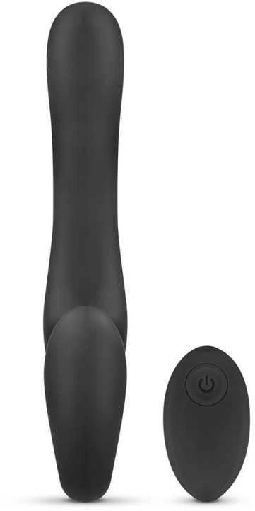 No Parts Be dalių – Avery be petnešėlių prisegamas vibruojantis dildo – 22 cm