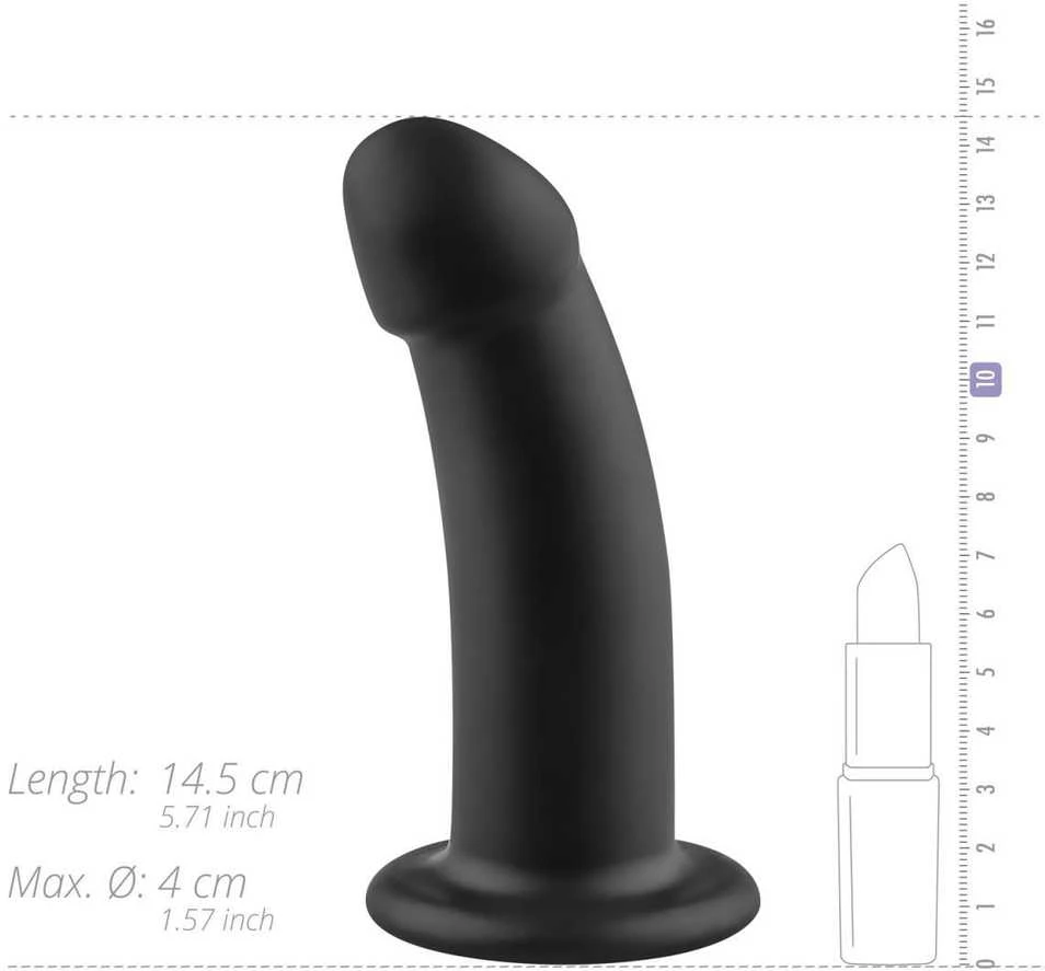 No-Parts - Charlie Dildo 14.5 cm - Juodas