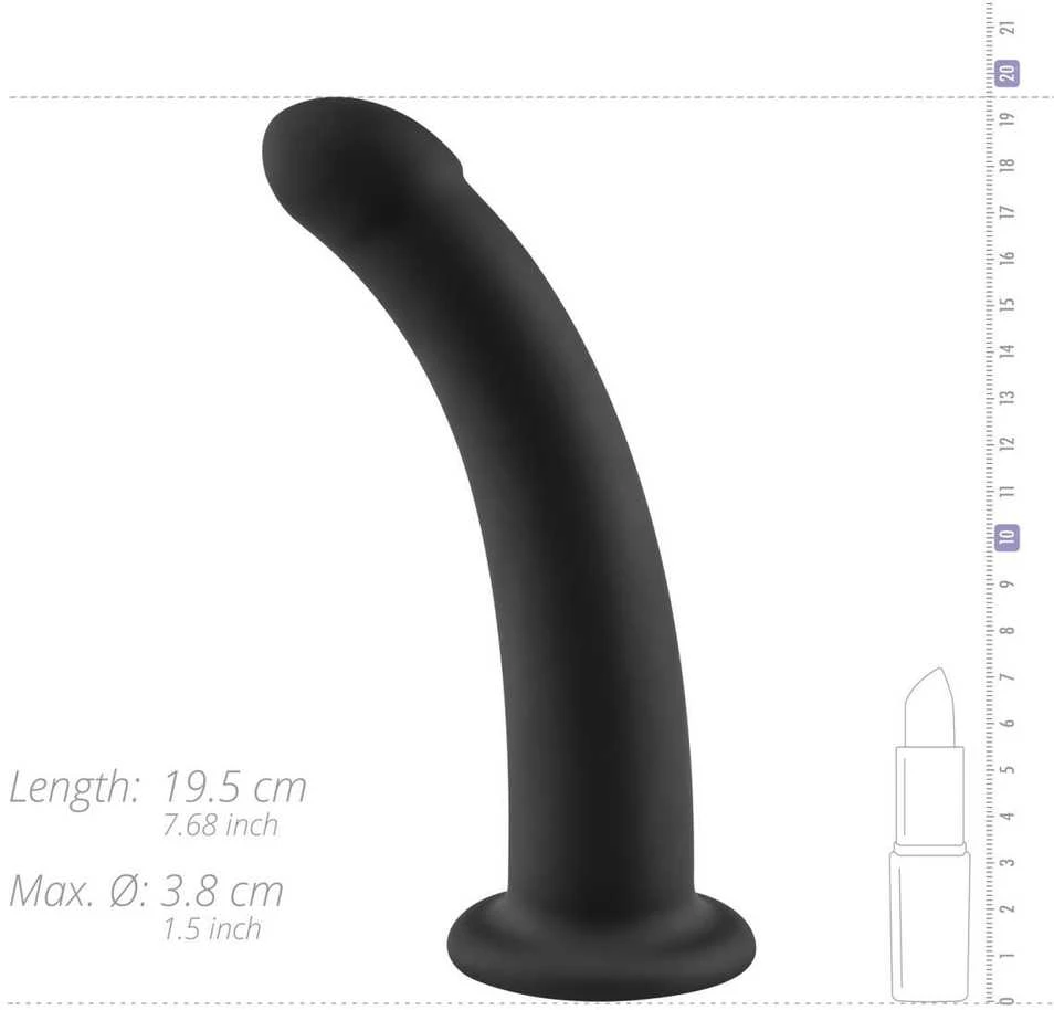 No-Parts - Parker Dildo 19.5 cm - Juodas