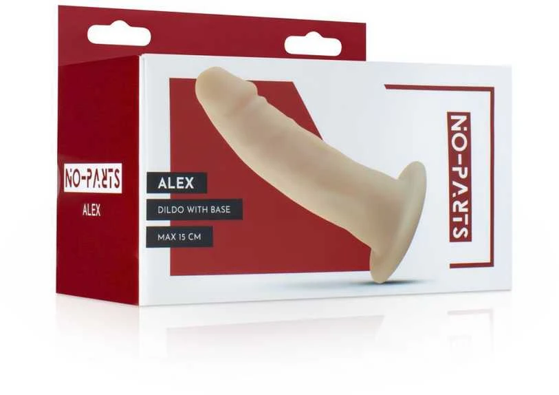 No Parts Realistiškas kūno spalvos penis su stipriu siurbtuku