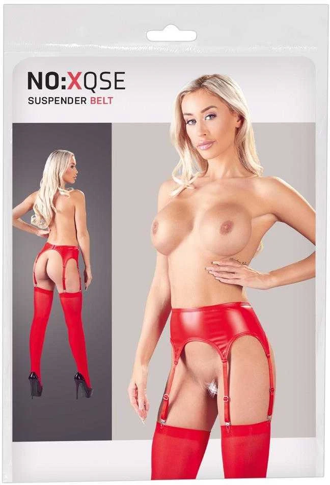 Noxqse Suspender Belt Raudona L/XL