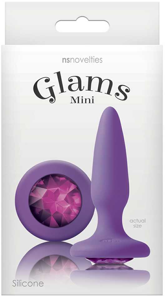 Ns novelties Ns naujovės Plug-GLAMS MINI PURPLE GEM