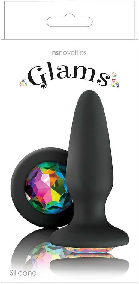 Ns novelties Glams Gem Plug Juodas
