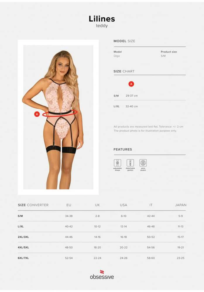 Obsessive - Lilines meškiukas L/XL