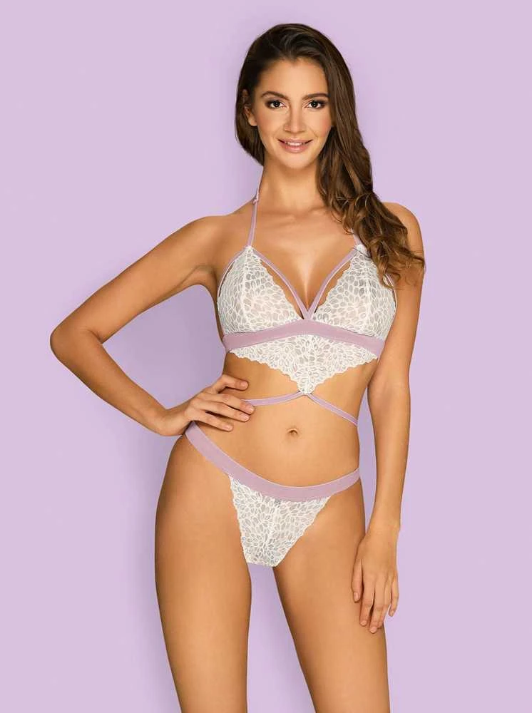 Obsessive Apatiniai drabužiai-Lilyanne body balta S/M