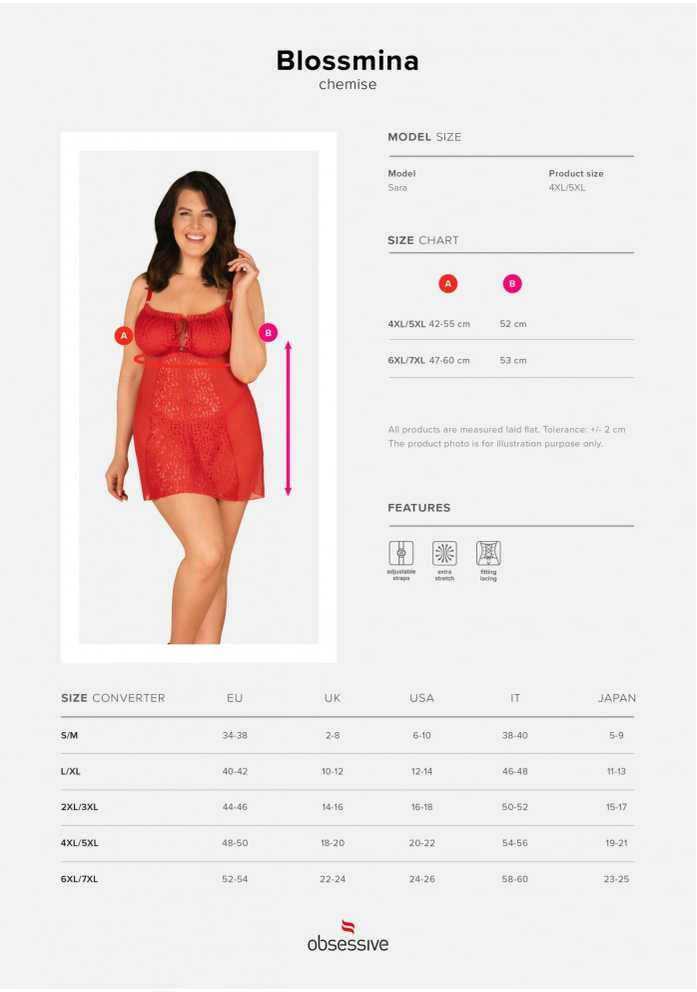 Obsessive OBS suknelė 6XL/7XL