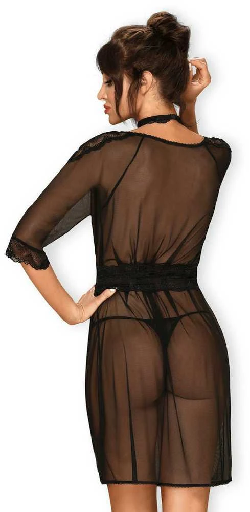 Obsessive - Lucita Peignoir Juodas S/M