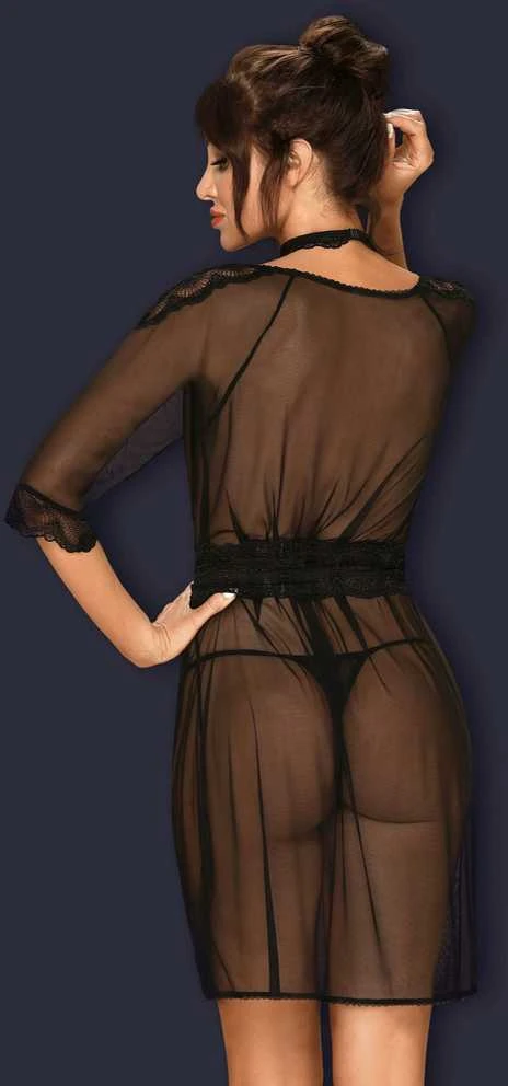 Obsessive - Lucita Peignoir Juodas S/M