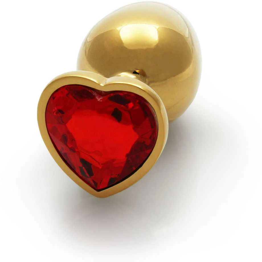 Ouch By Shots Ouch! Auksinė PLUG ZATYCZKA ANALNA KOREK METALOWY Z DIAMENTEM 9,3 CM