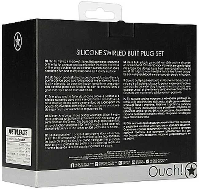Ouch By Shots Ach! Lygus silikoninis analinis kištukas 8,5 cm