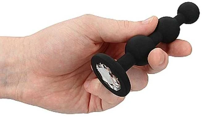 Ouch By Shots Oi! Analinis kištukas juoda kištukas silikoninis kištukas 12 cm