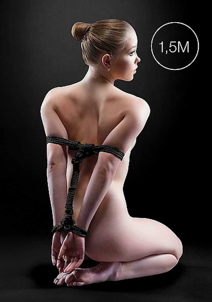 Ouch By Shots Japanese Mini Rope - 1,5m - Juodas