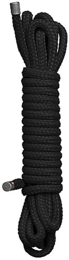 Juoda 10m bondage virvė metaliniais antgaliais