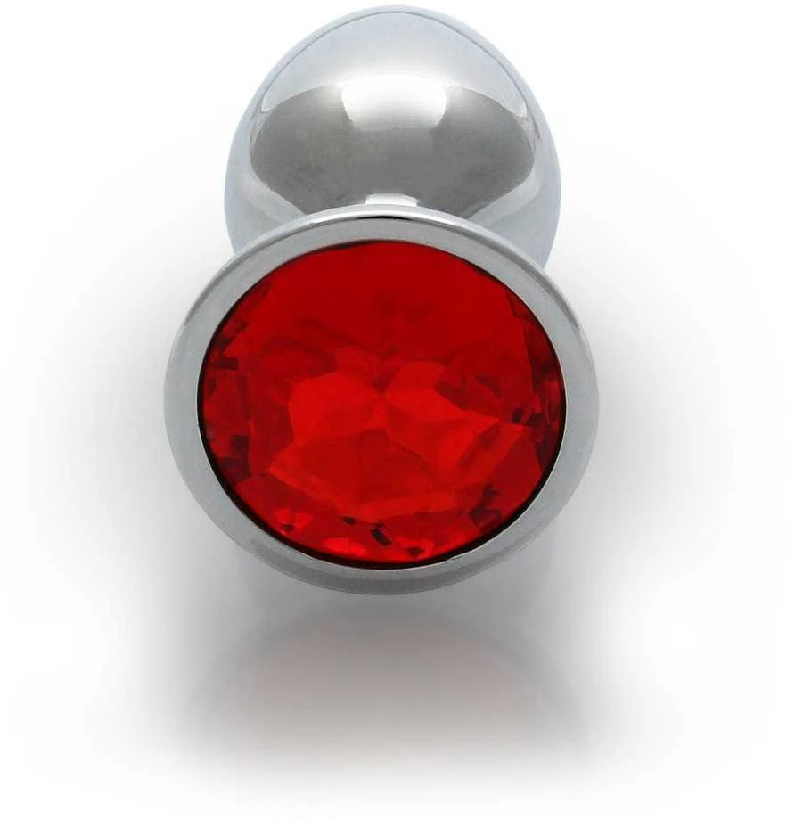 Ouch By Shots Ouch! METALOWY ELEGANCKI KOREK ANALNY PLUG Z DIAMENTEM 7 CM WODOODPORNY