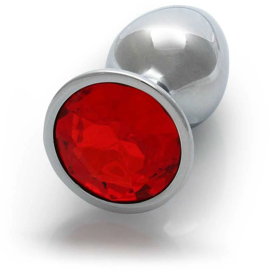 Ouch By Shots Ouch! METALOWY ELEGANCKI KOREK ANALNY PLUG Z DIAMENTEM 7 CM WODOODPORNY