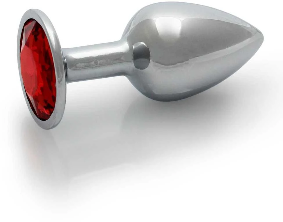Ouch By Shots Ouch! METALOWY ELEGANCKI KOREK ANALNY PLUG Z DIAMENTEM 7 CM WODOODPORNY