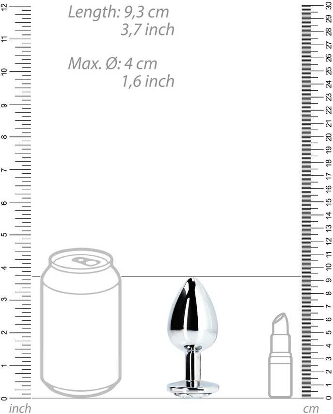 Ouch By Shots Ouch! Round Gem Butt Plug - Large