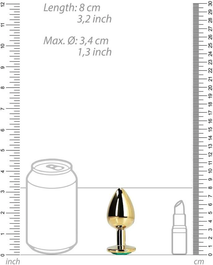 Ouch By Shots Ouch! Round Gem Butt Plug - Medium