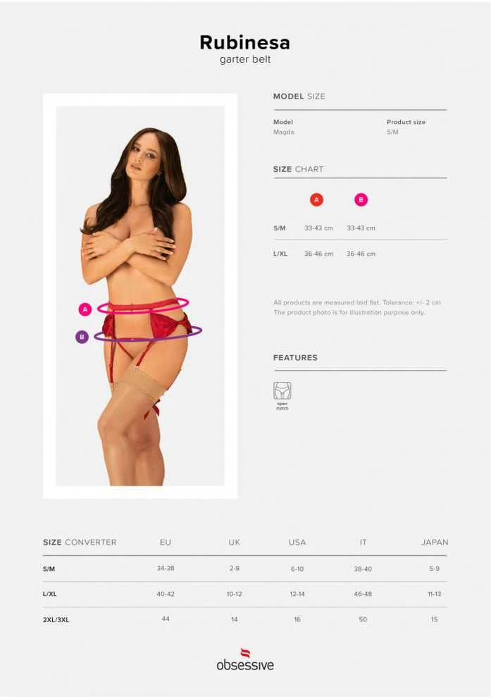 Obsessive OBS Garter Belt S/M