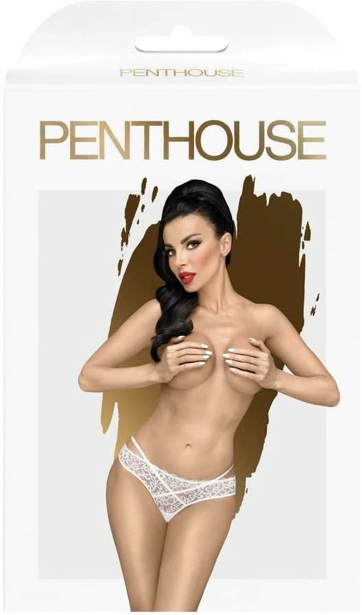 Penthouse Thong Penthouse Lace erotinės kelnaitės, žemo kirpimo užpakalis seksas S/M