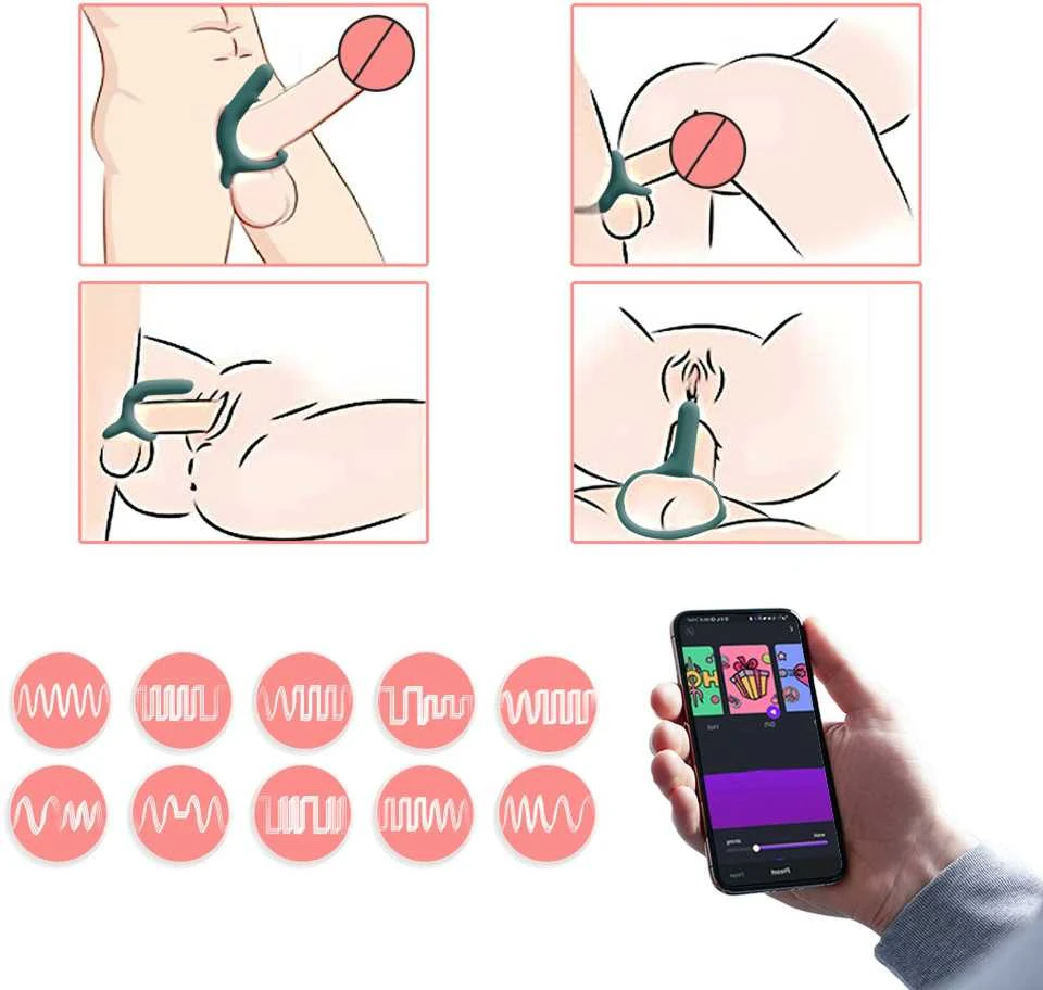 Magic Motion - Rise Smart Wearable Cockring Žalias