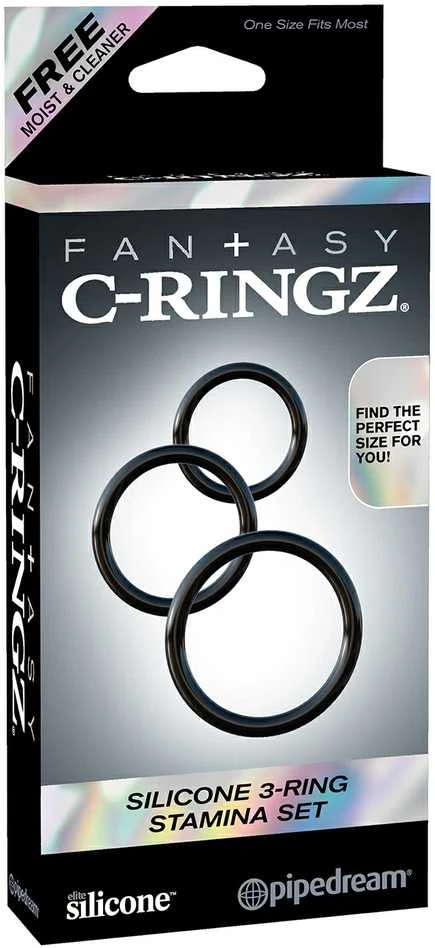 Pipedream FCR Silicone 3 Ring Stamina Se